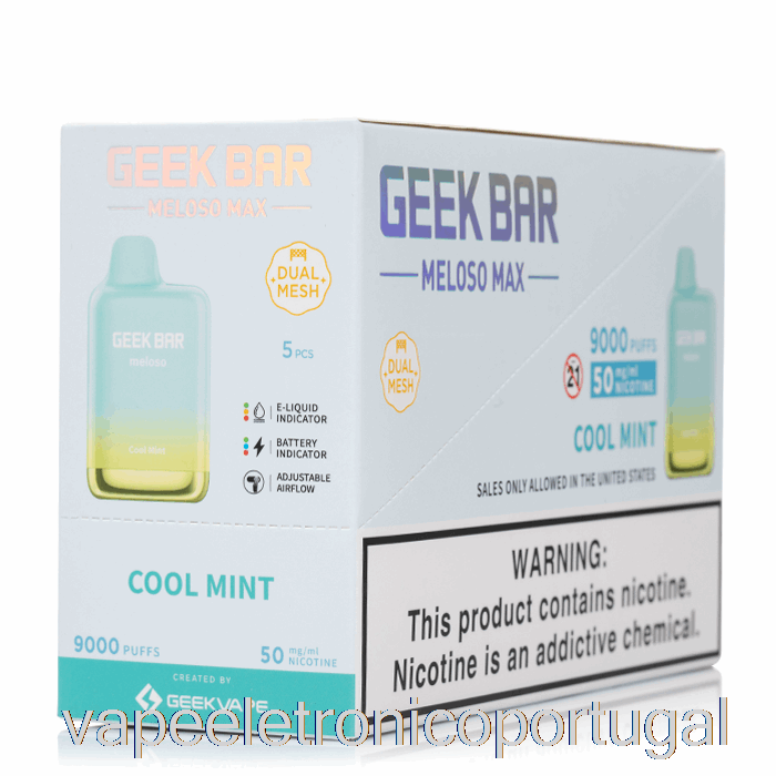 Vape Eletrônico [pacote Com 5] Geek Bar Meloso Max 9000 Descartável